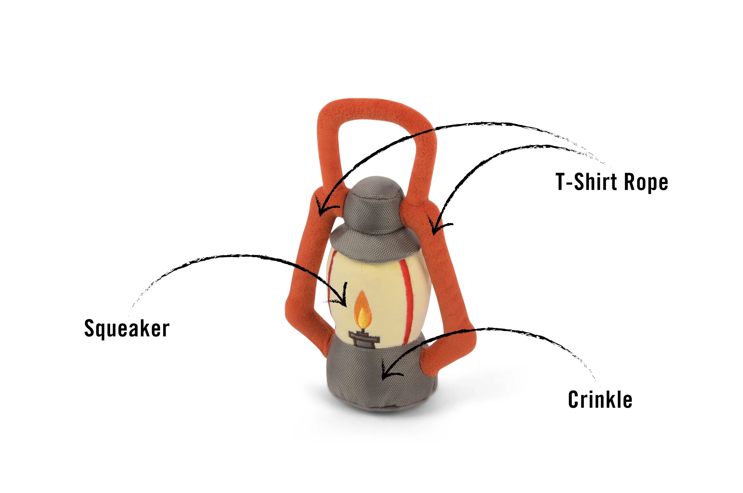 LANTERN PLUSH DOG TOY