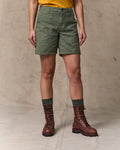 Women's Reverse Sateen Supply Shorts - Service Green