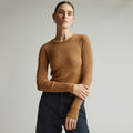 The Cozy Rib Long-Sleeve Tee | Cappuccino