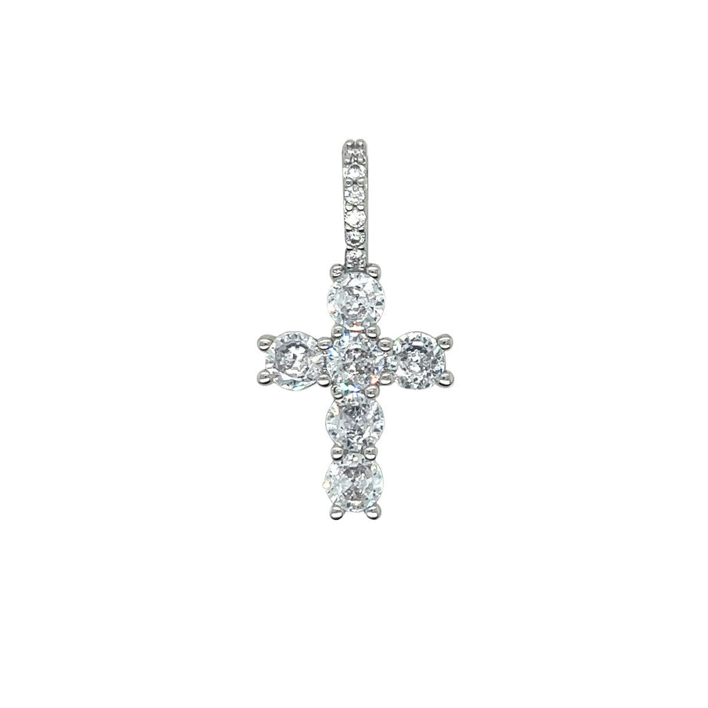 Iced Micro Round Cross