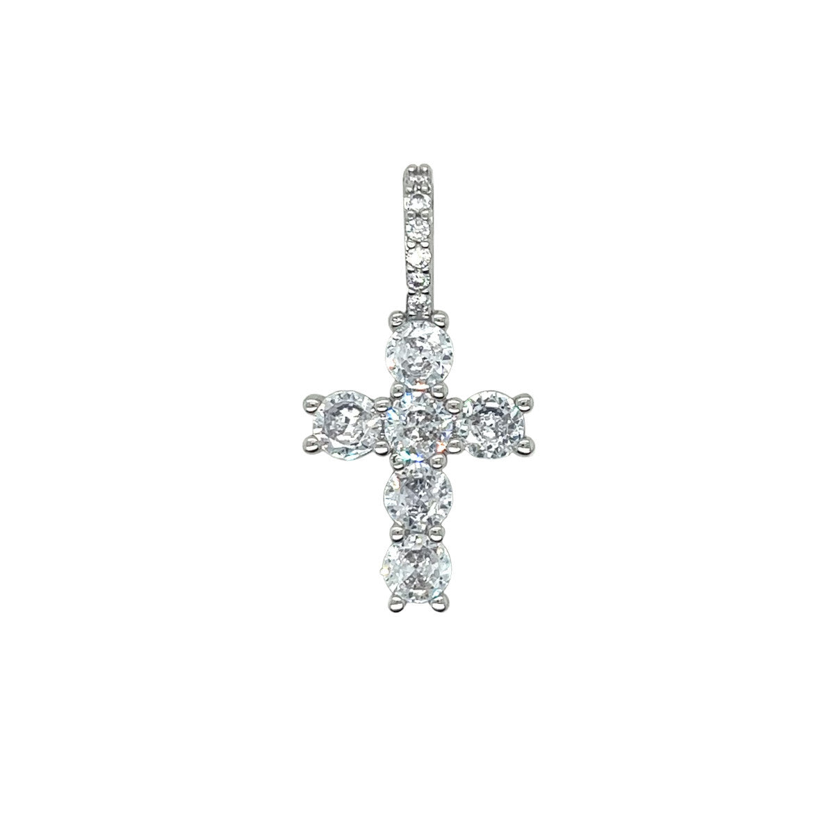 Iced Micro Round Cross