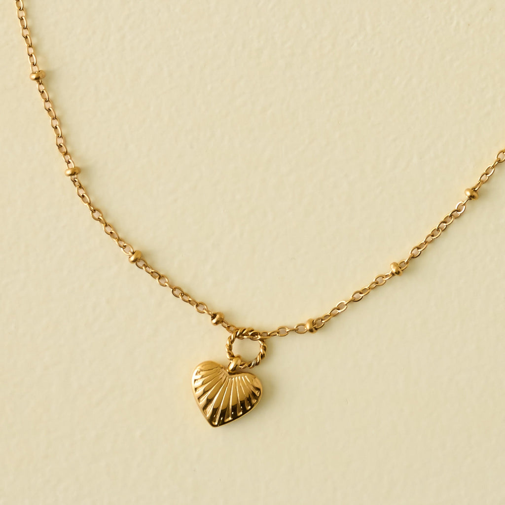 Dainty Braided Heart Necklace