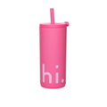 Travel cup with straw 500ml with soft coating