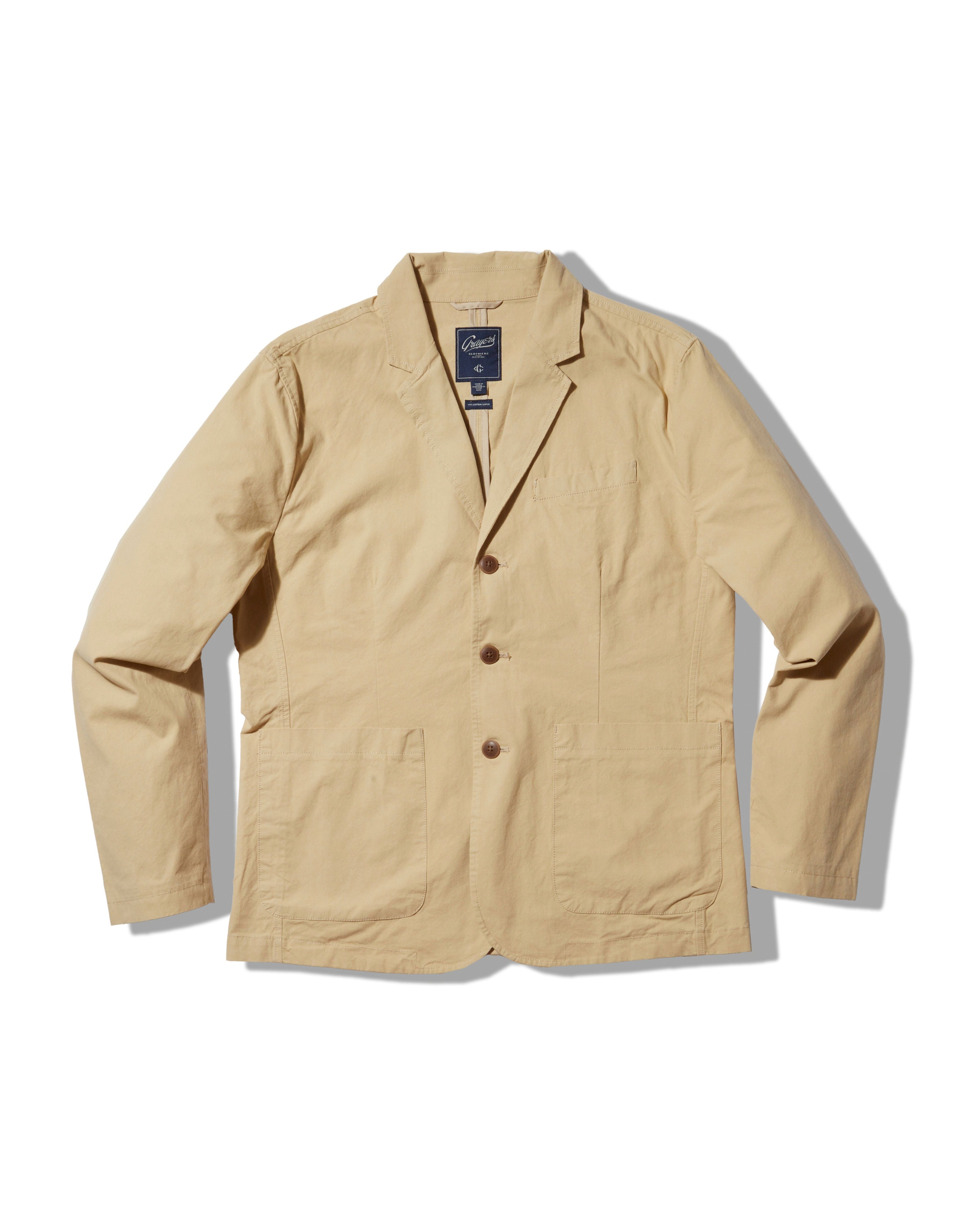 Mercer Cotton Blazer - Biscotti