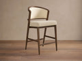 Aimee Upholstered Back Armless Counter Stool