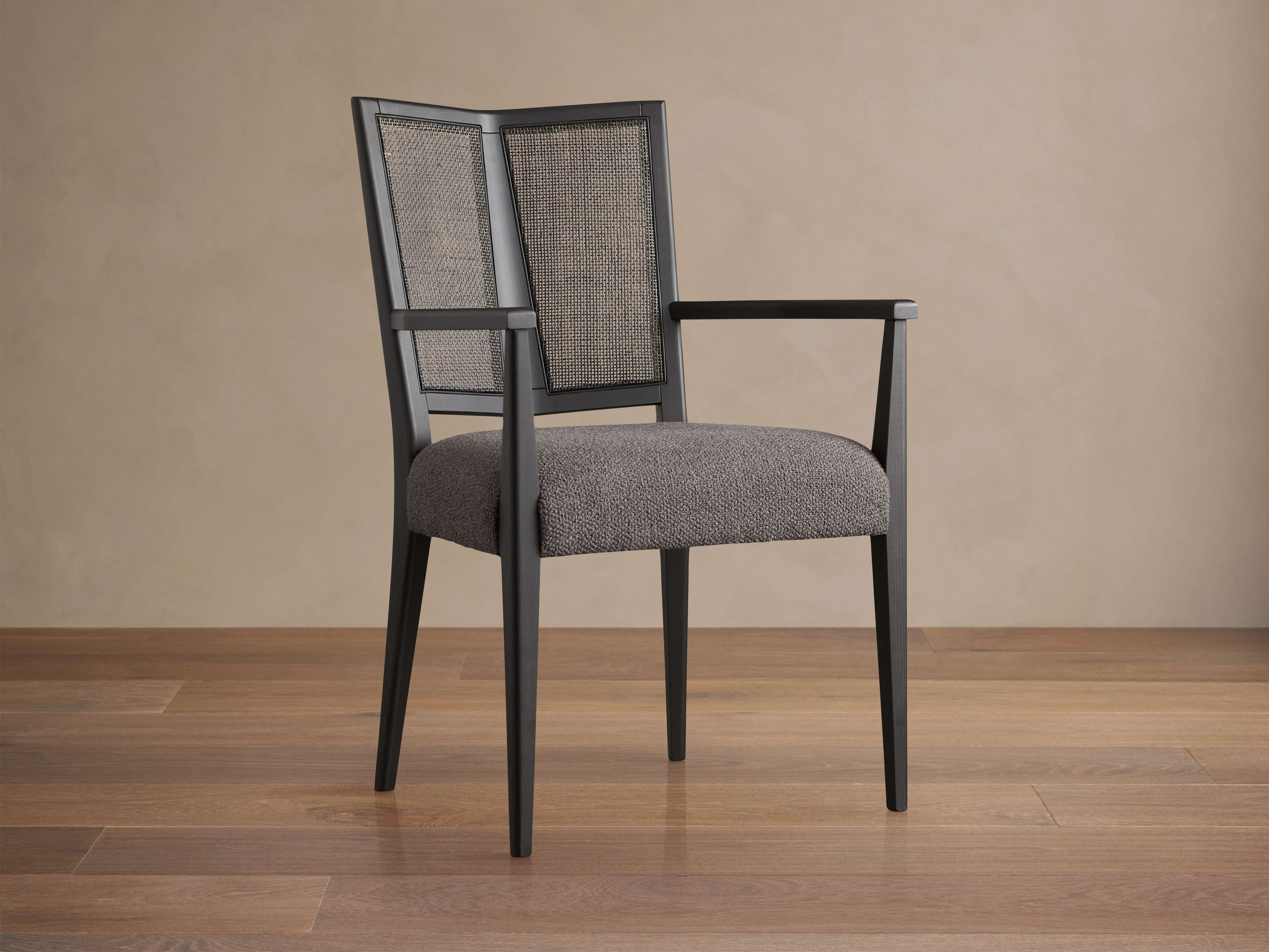 Freya Dining Arm Chair in Grizzly Gravel