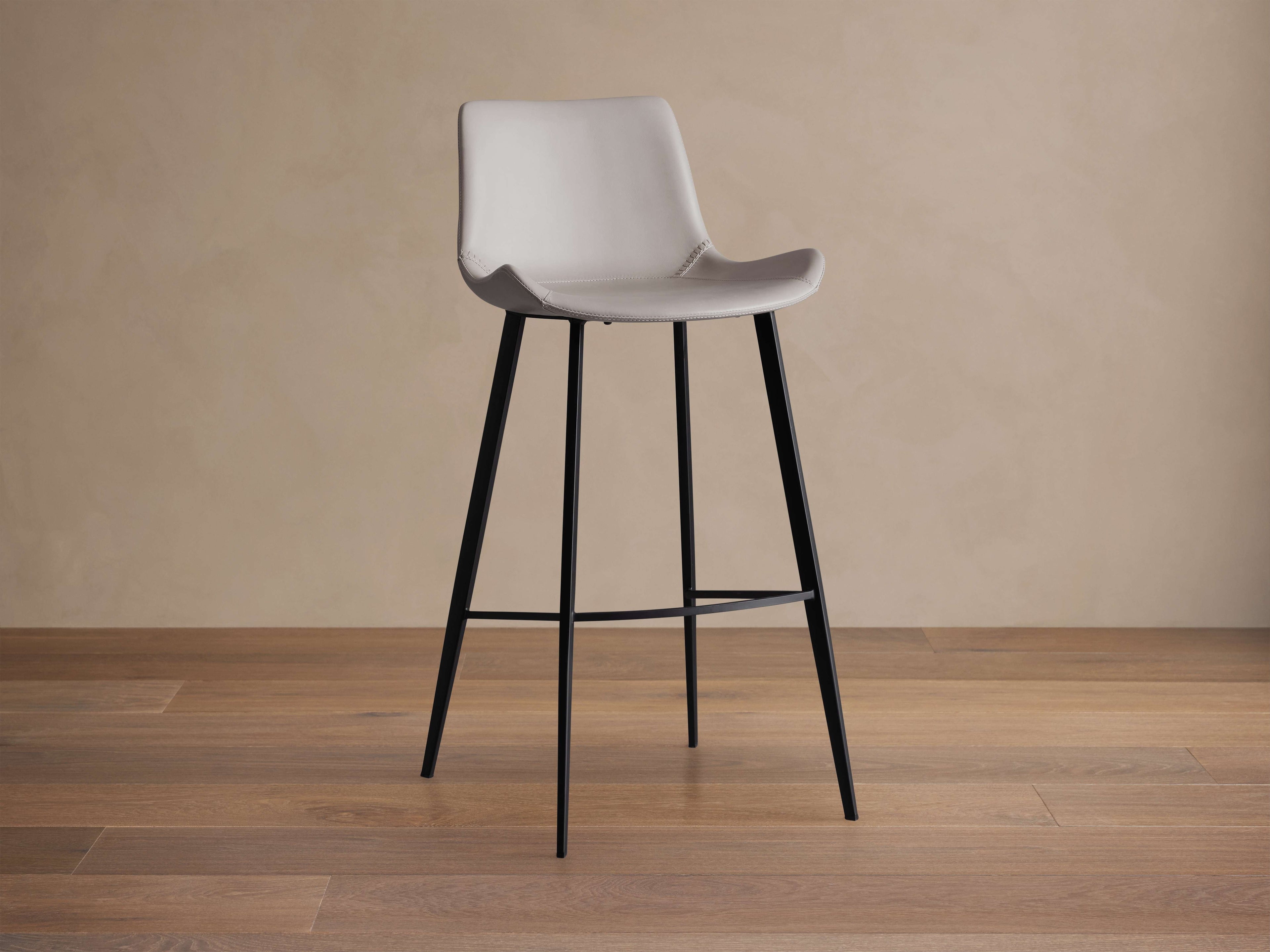 Gage Faux Leather Stool