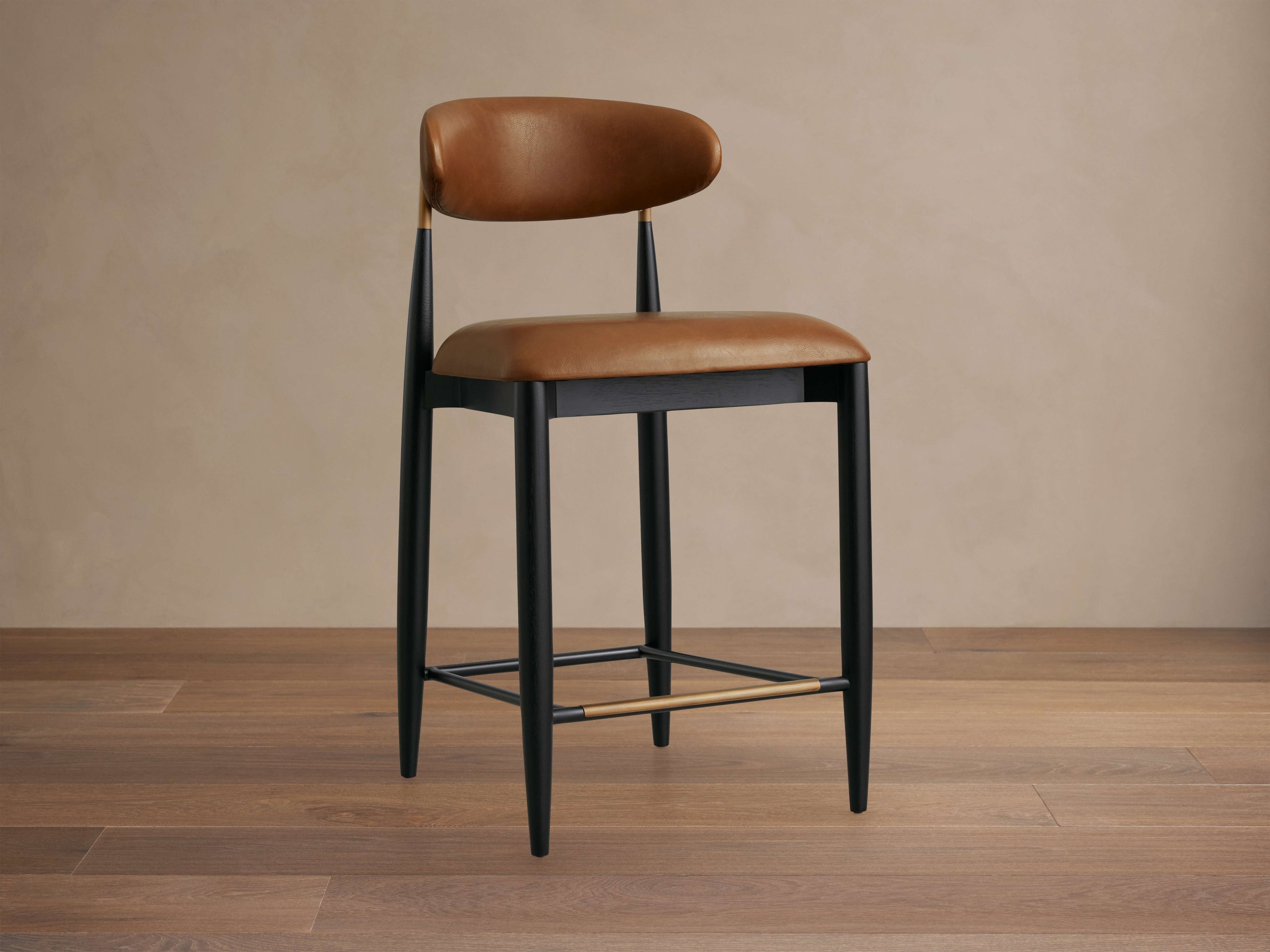 Jagger Faux Leather Armless Stool