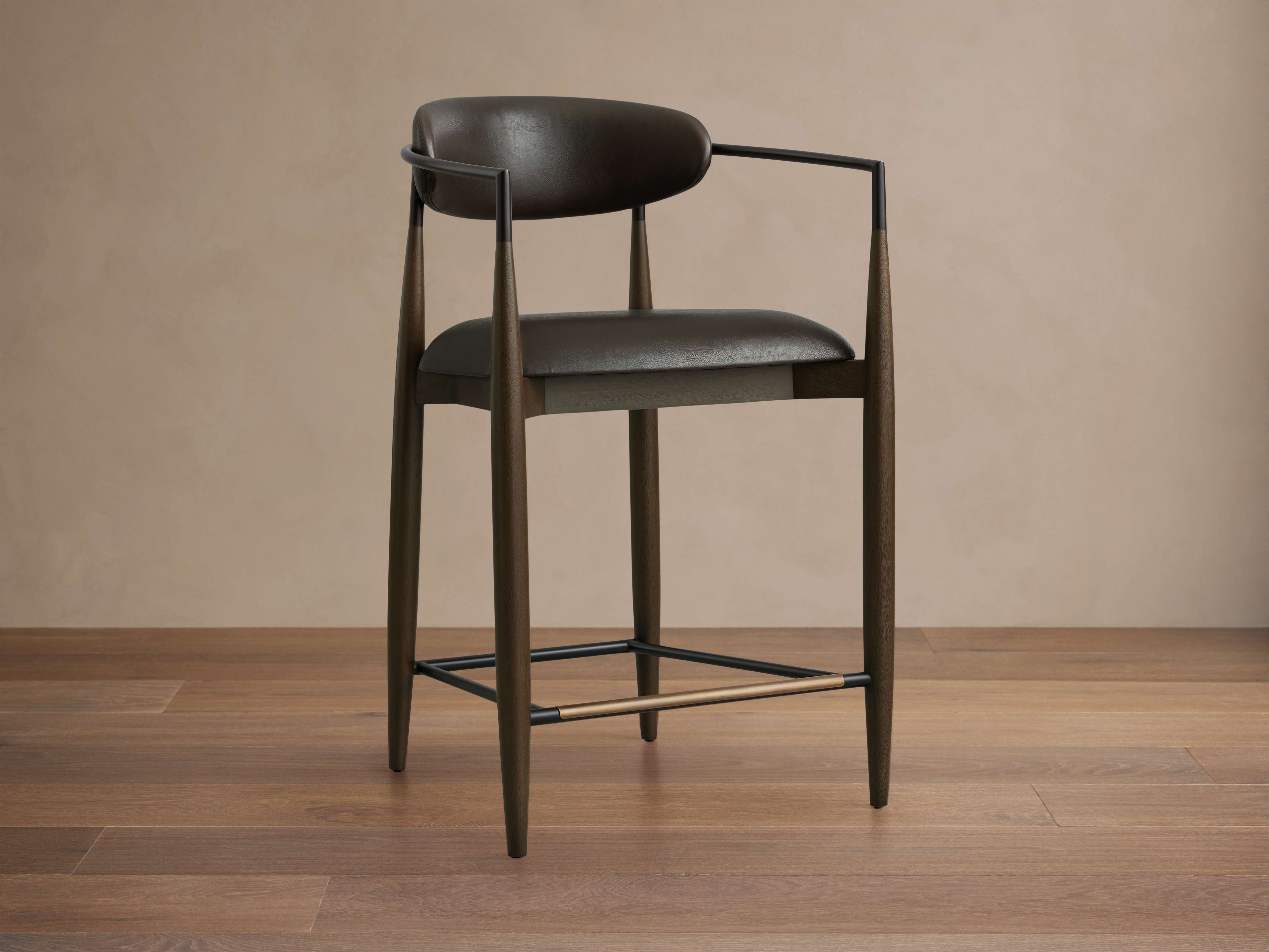 Jagger Faux Leather Stool
