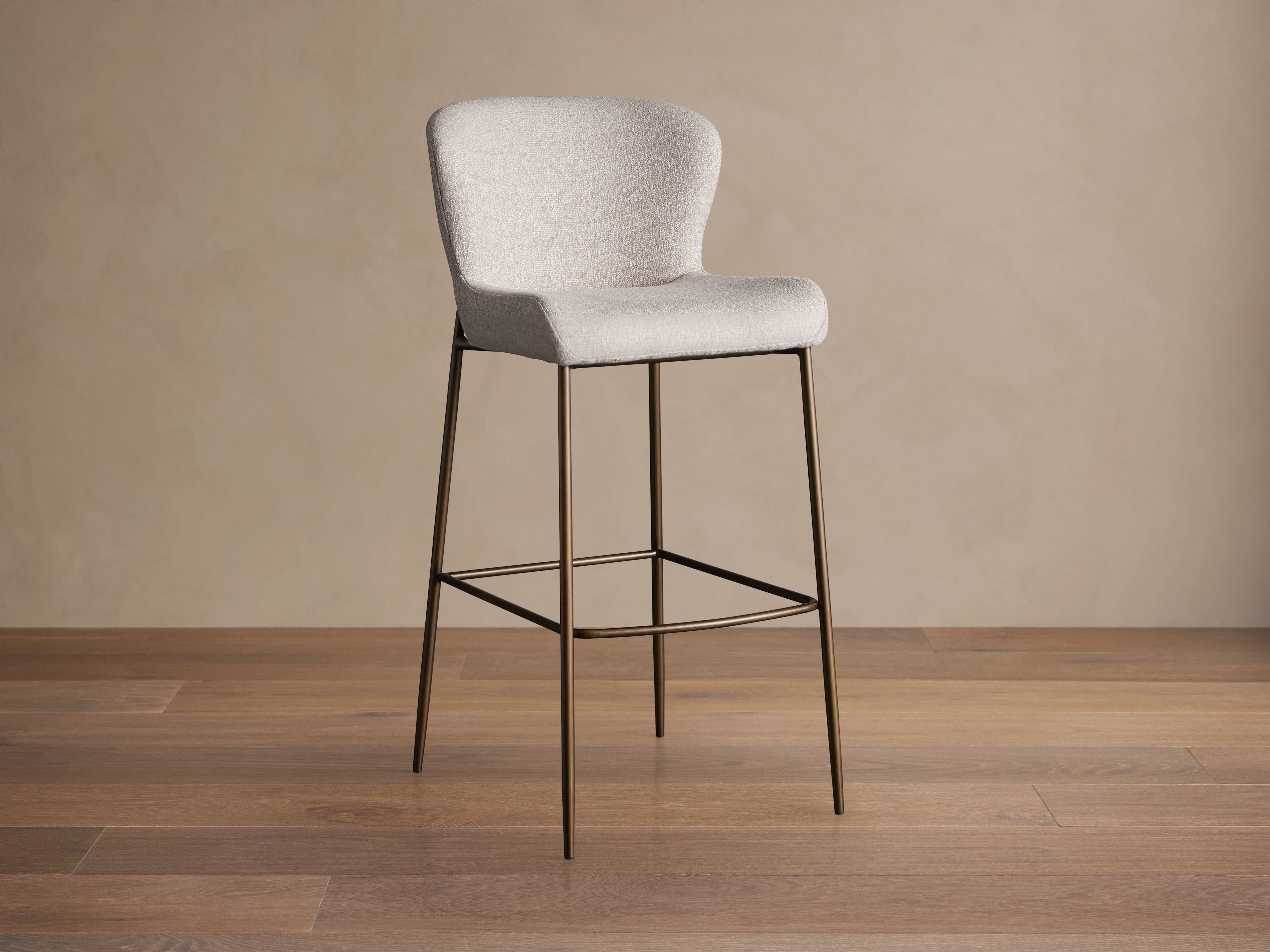 Kirsten Stool in Nona Linen