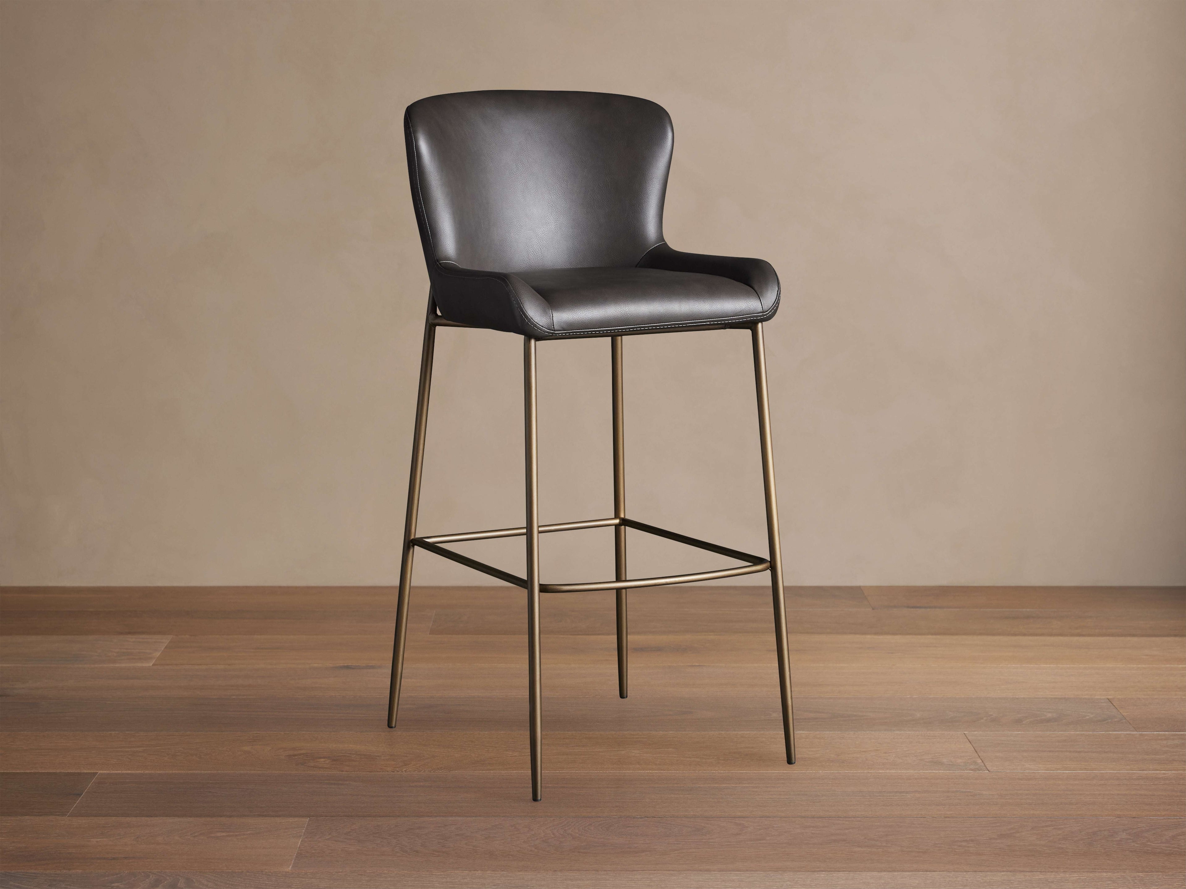 Kirsten Faux Leather Stool