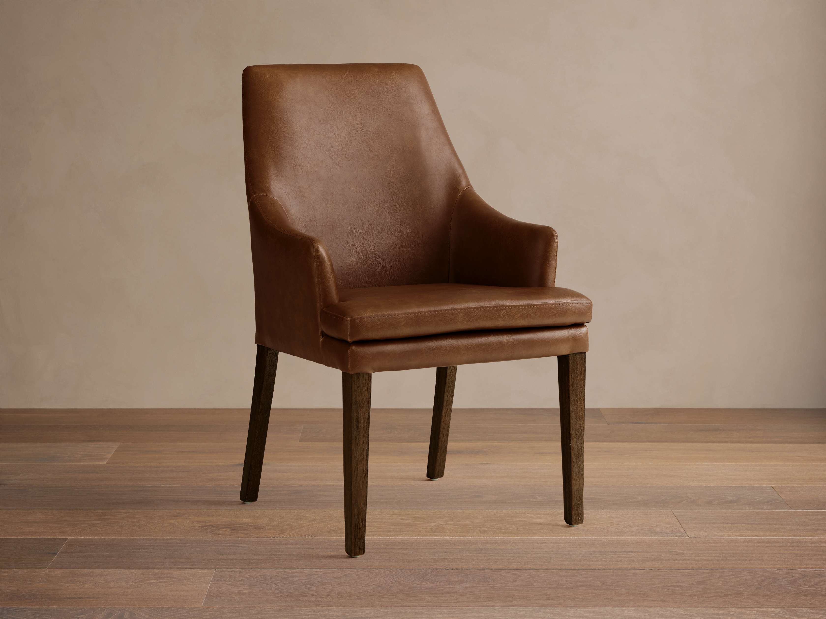 Lunden Faux Leather Dining Arm Chair