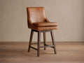 Lunden Faux Leather Swivel Stool