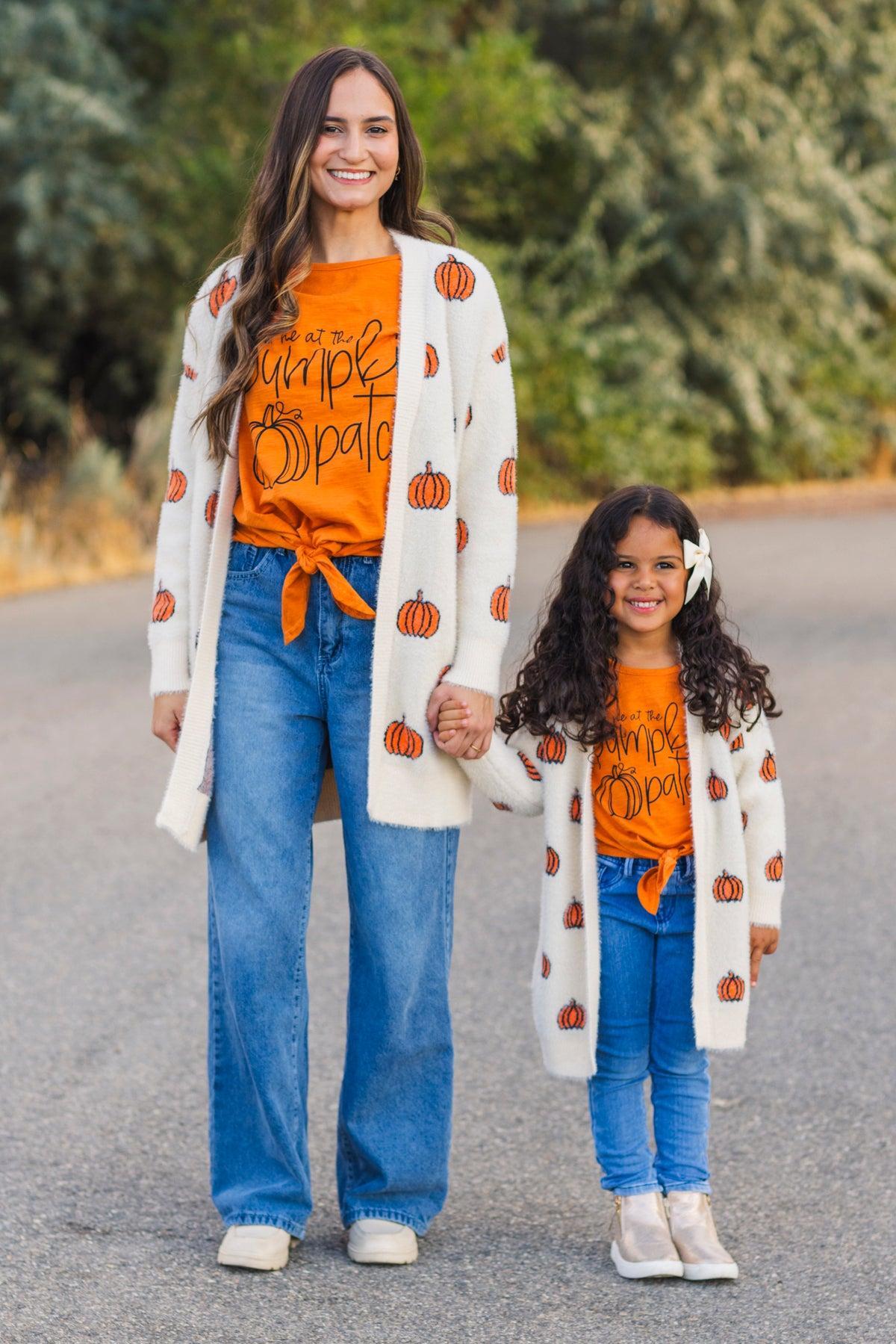 Mom & Me - "Meet Me at the Pumpkin Patch" Tie Top