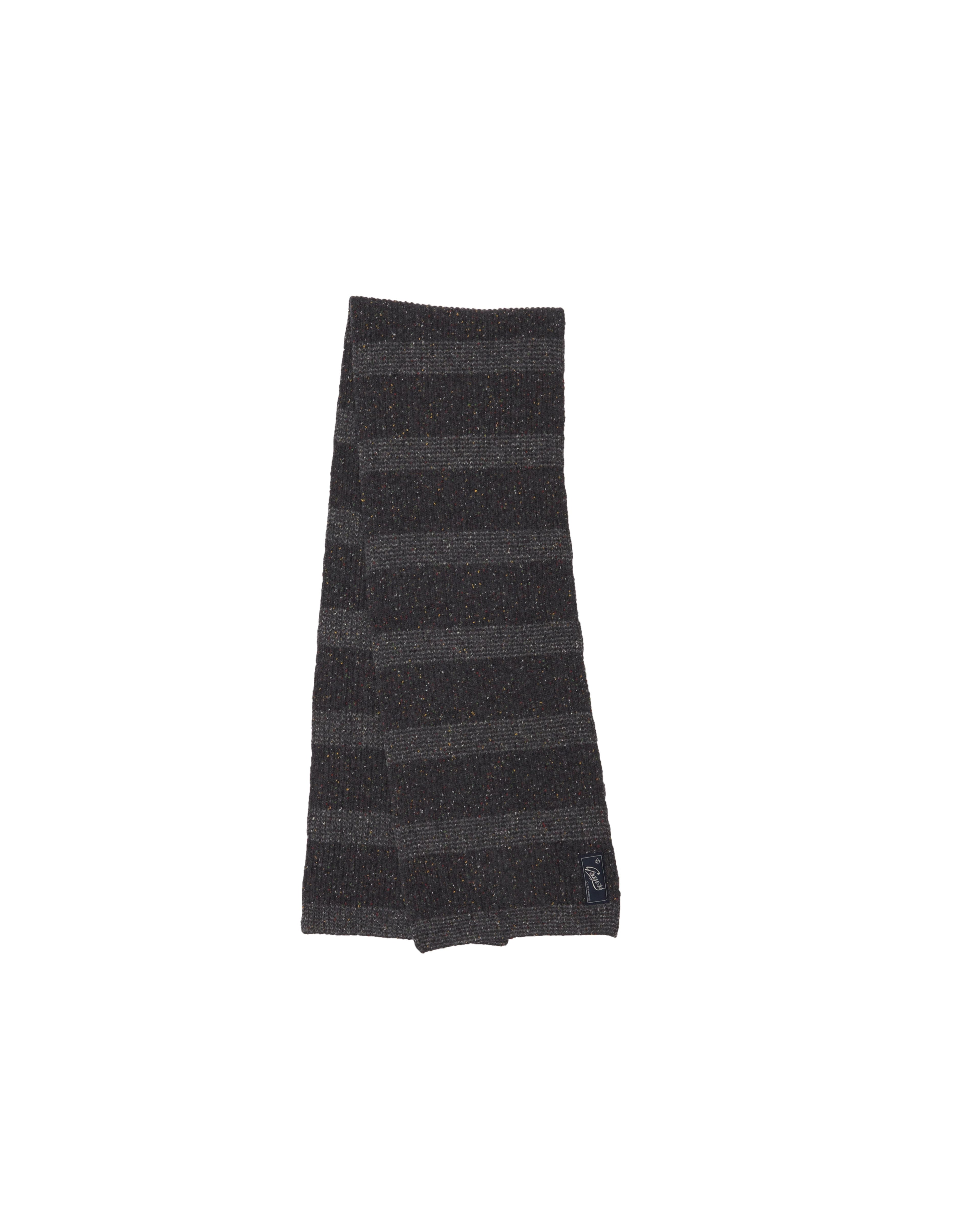 Donegal Stripe Scarf - Charcoal
