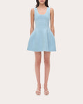 Larina Compact Knit Fit & Flare Mini Dress