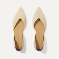 The D'Orsay Point - Conch Raffia-Knit