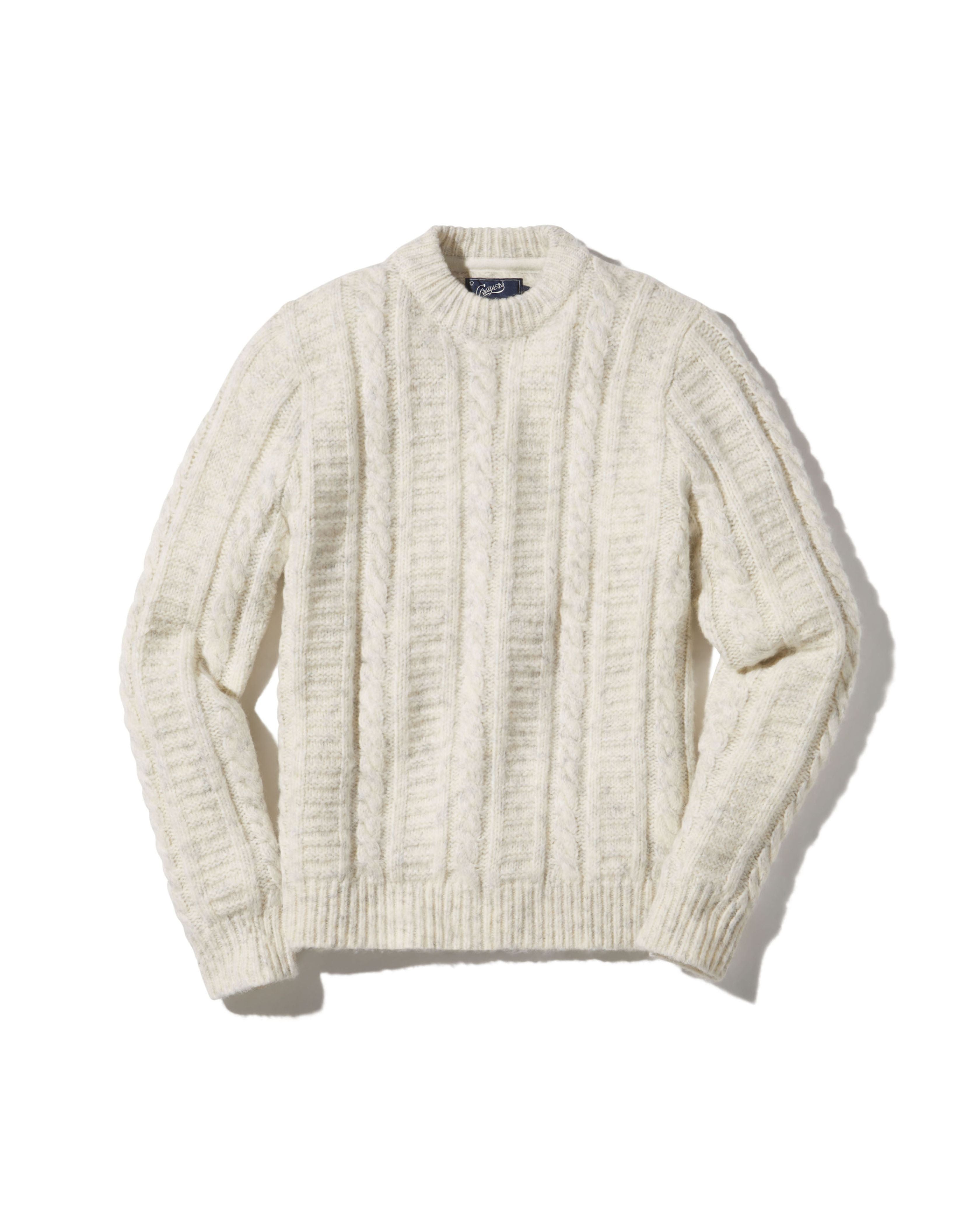Collegiate Cable Crew - Antique White