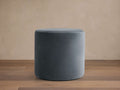 Velvet Round Pouf