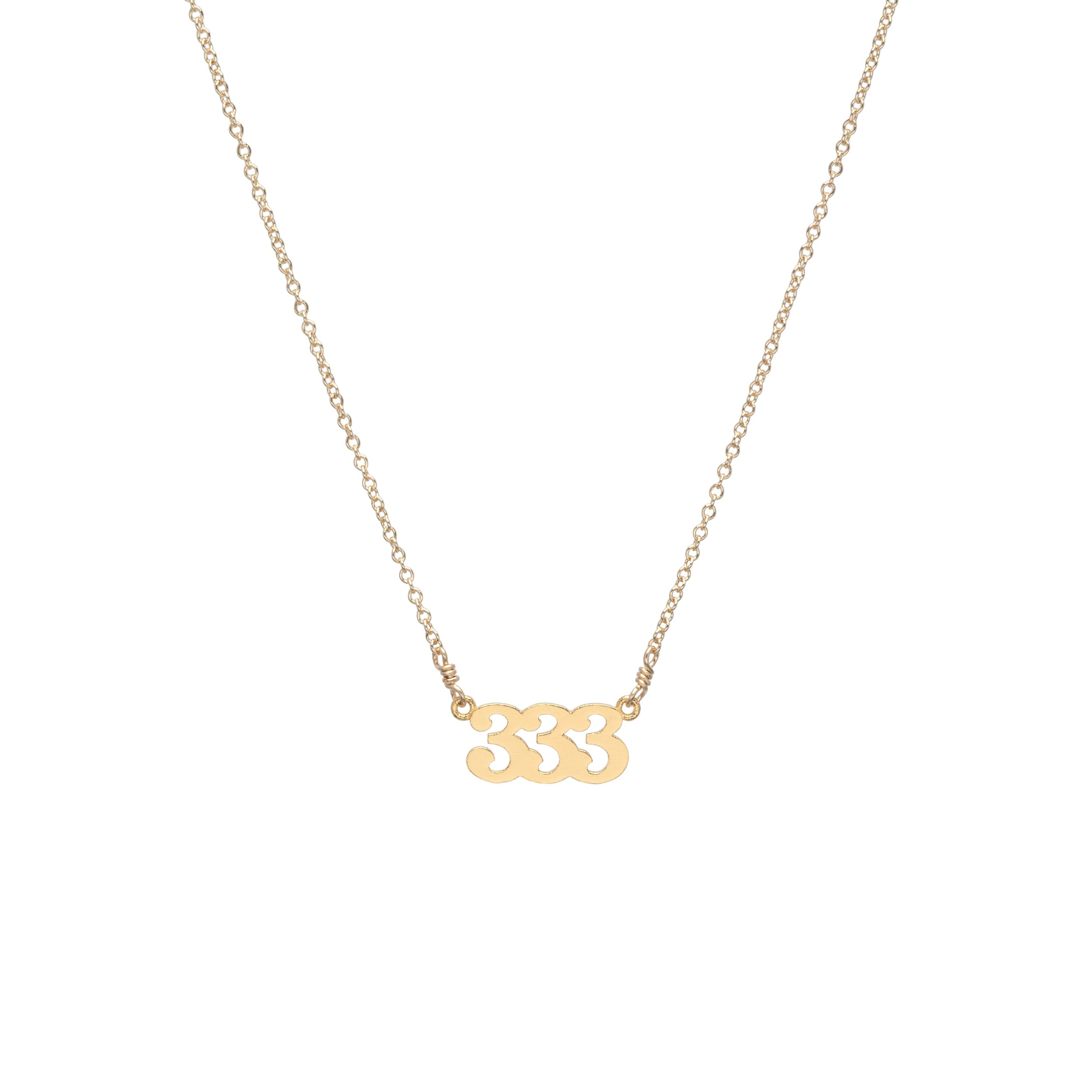 333 Angel Number Necklace