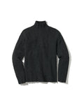 Fisherman Cable Turtleneck - Charcoal Navy