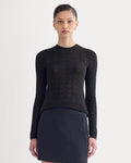 The Pointelle Crew in Ultrasoft Merino | Black