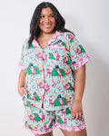 Mah Jongg Menagerie - Short PJ Set - Pale Jade