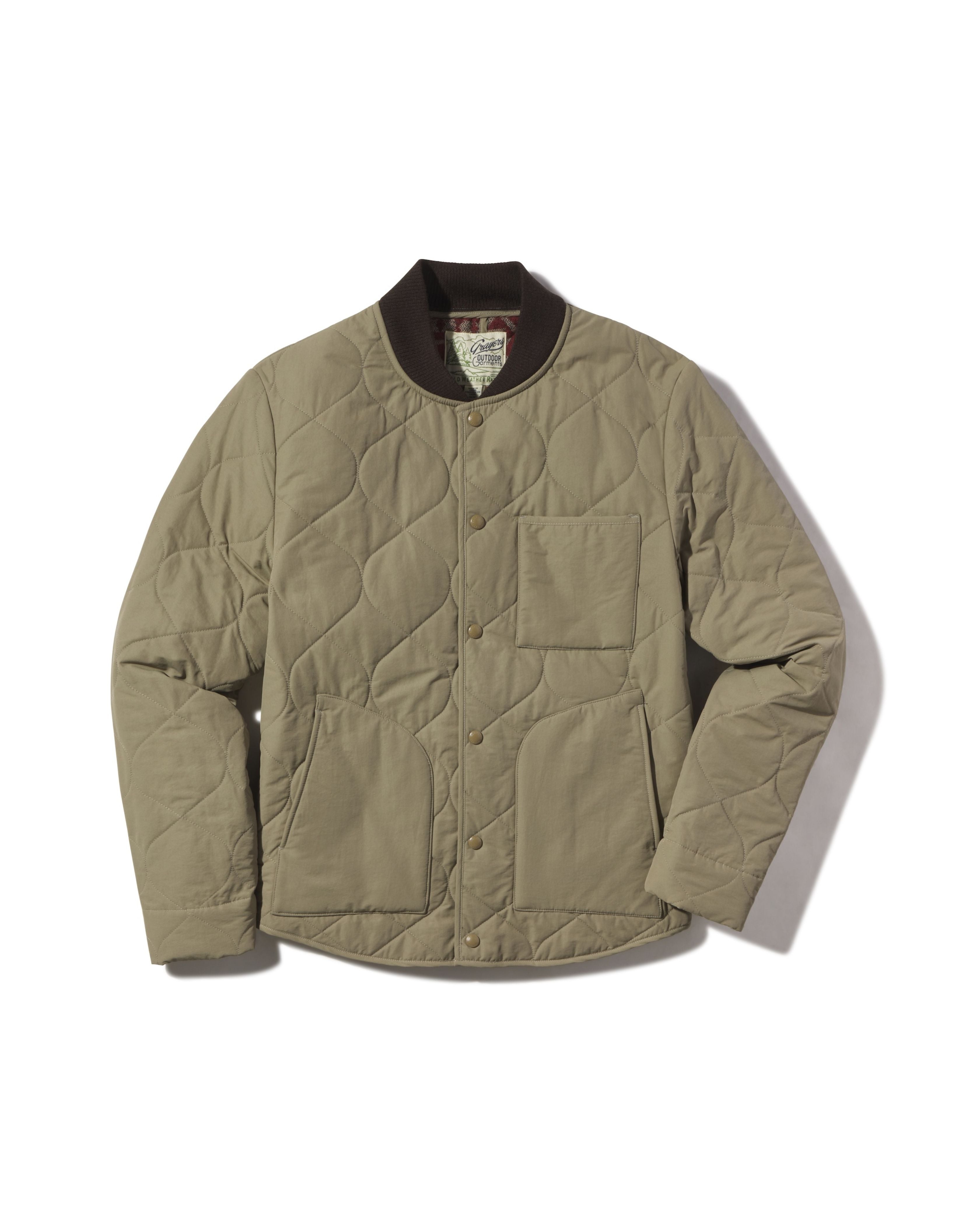 New Daines Quilted Bomber - Dusty Olive
