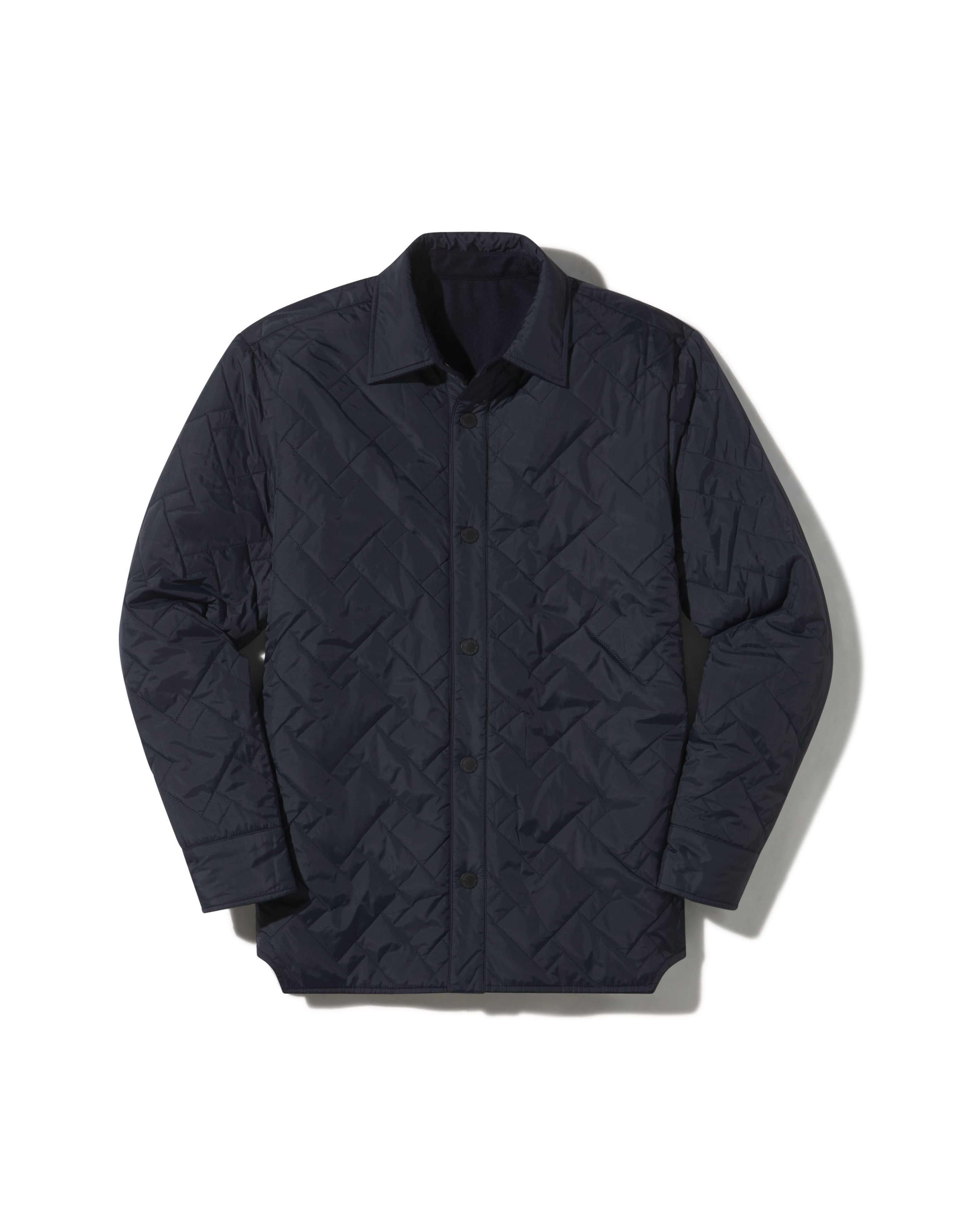 Insulated Reversible Shirt Jacket - Navy