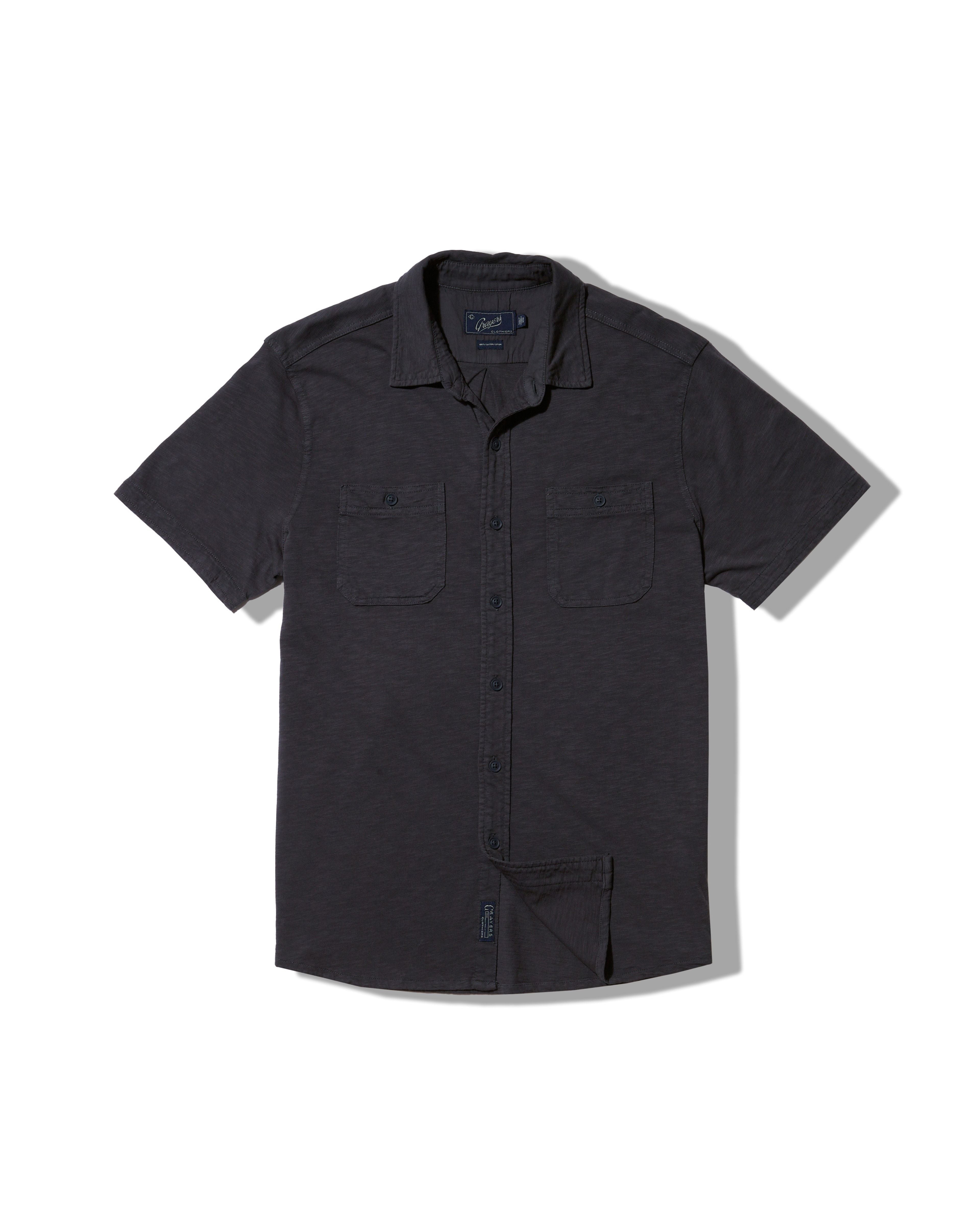 Flex Everyday Knit Short Sleeve Shirt - Washed Navy
