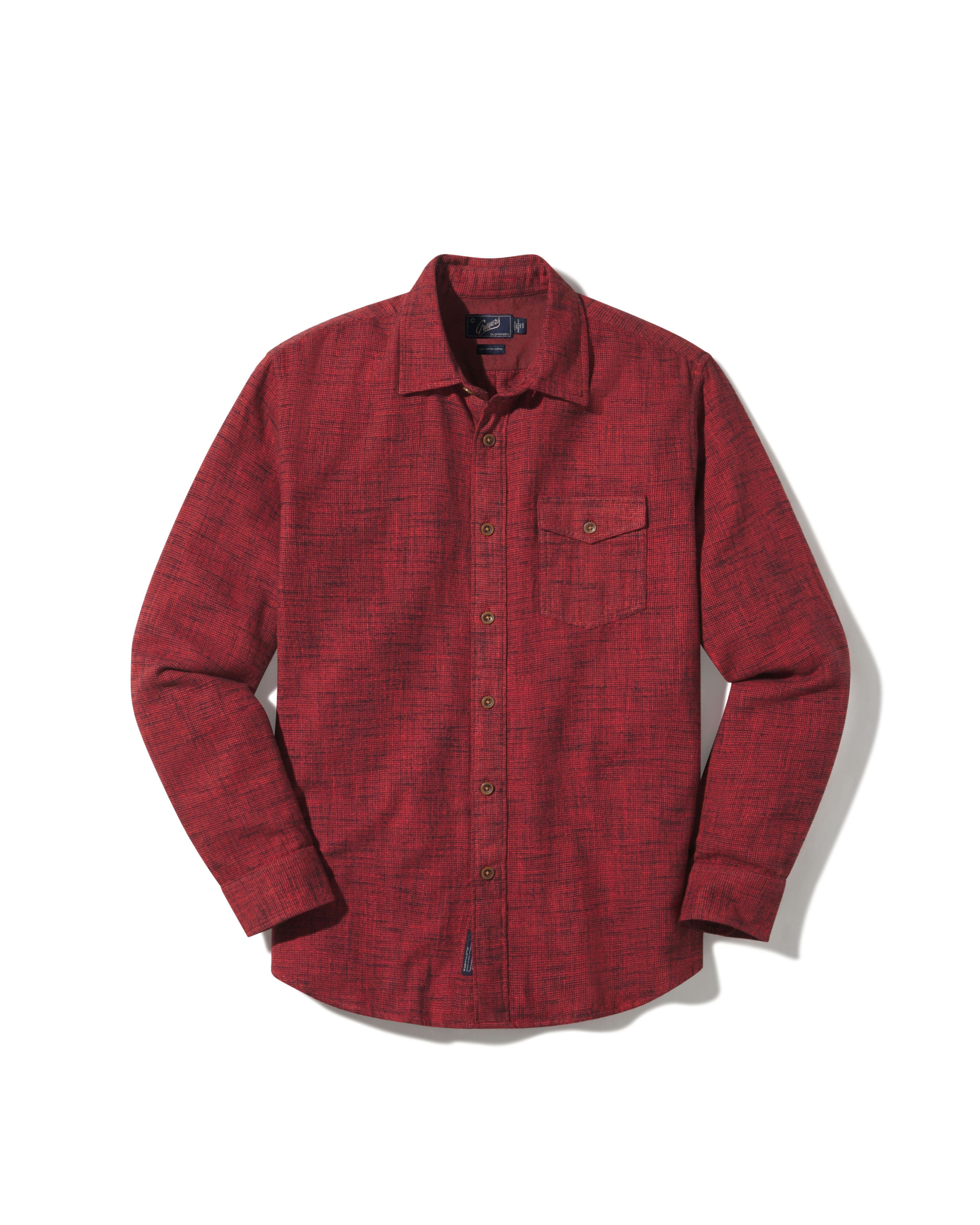 Linear Slub Twill Shirt - Ketchup