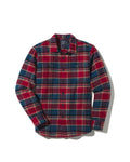 Scarboro Heritage Heavy Flannel  - Red Teal Plaid