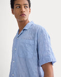Textured Voile Resort Shirt | Open Air Plaid