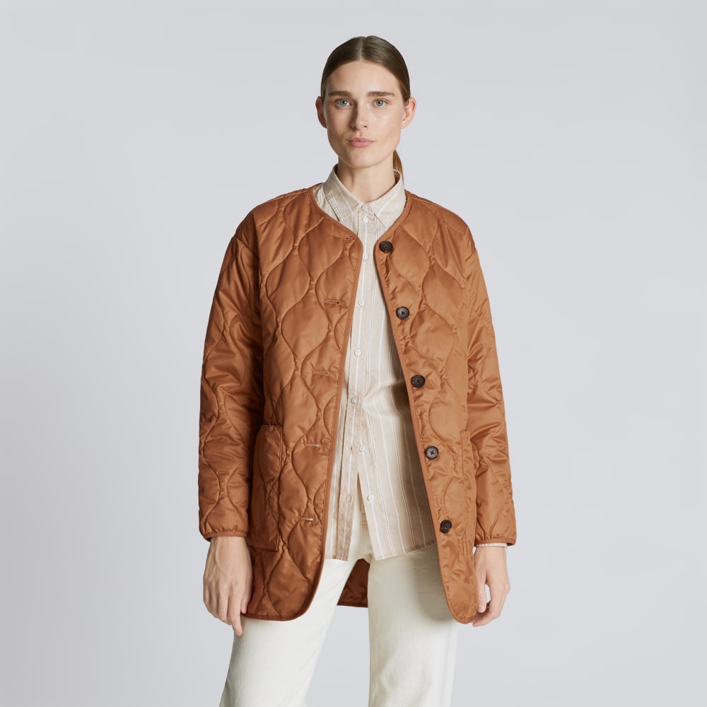 The Quilted Liner | Tawny Brown