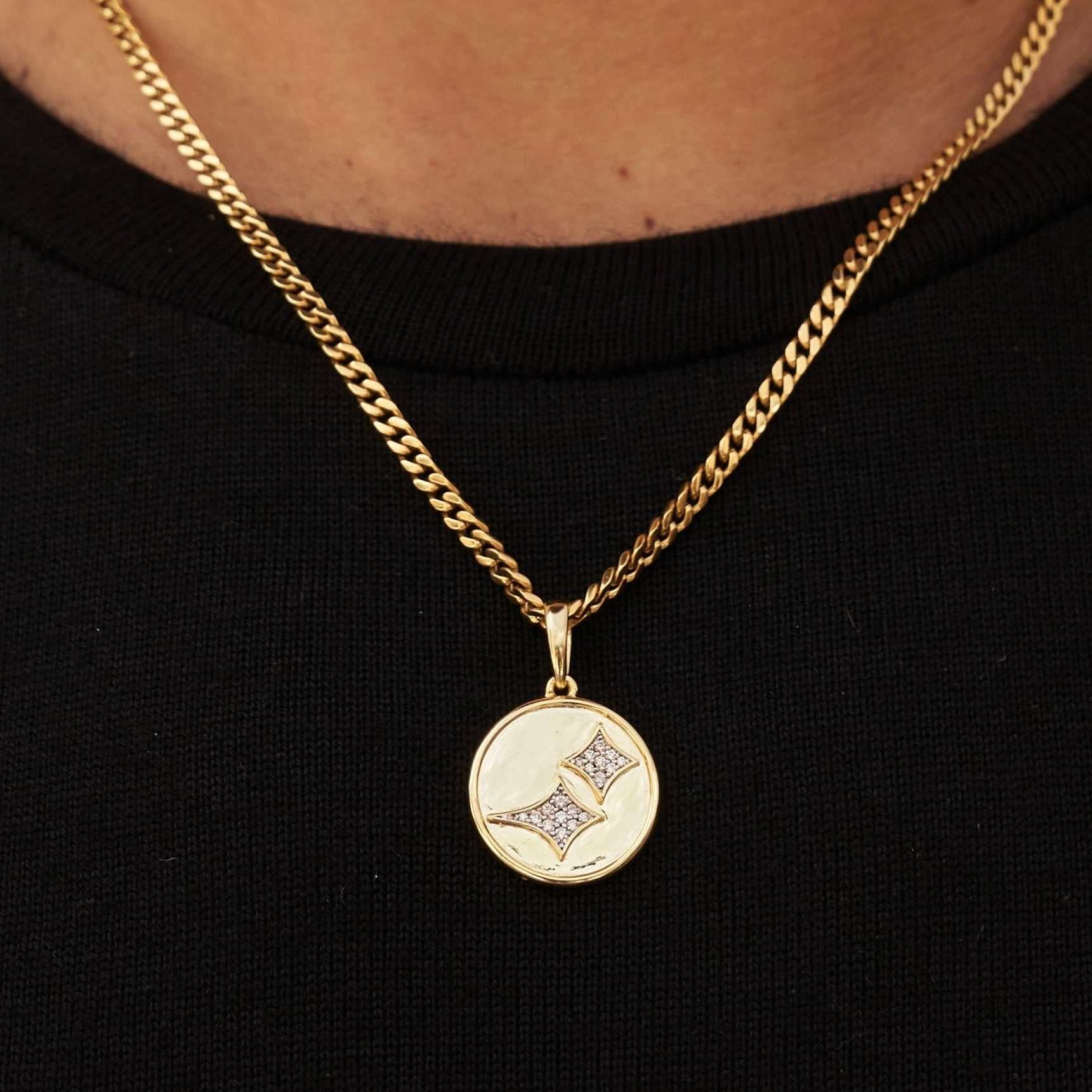 GLD Stars Coin Pendant
