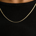 Micro Box Chain in Yellow Gold - 1.5mm