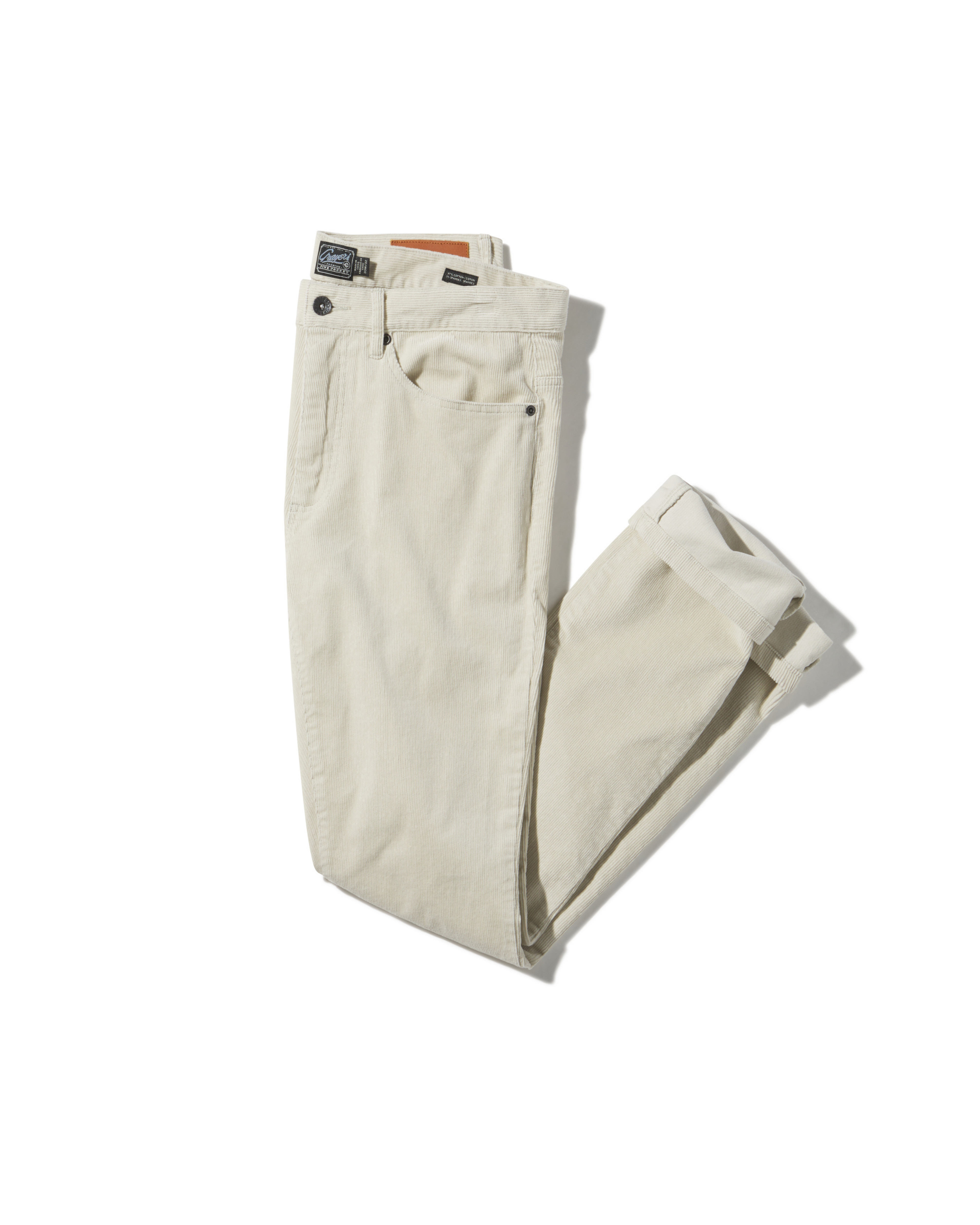 Burlington 5 Pocket Stretch Corduroy - Stone