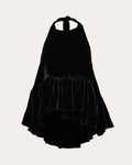 Winston Velvet Ruffle Halter Top