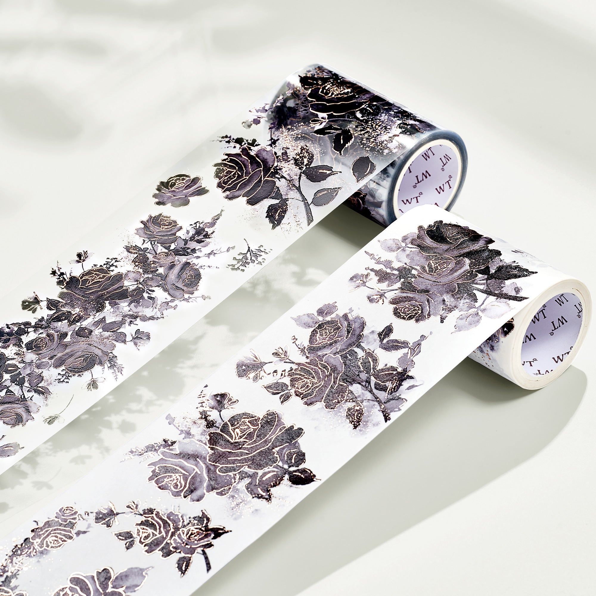 Rose Noir Wide Washi/PET Tape (GILDED)