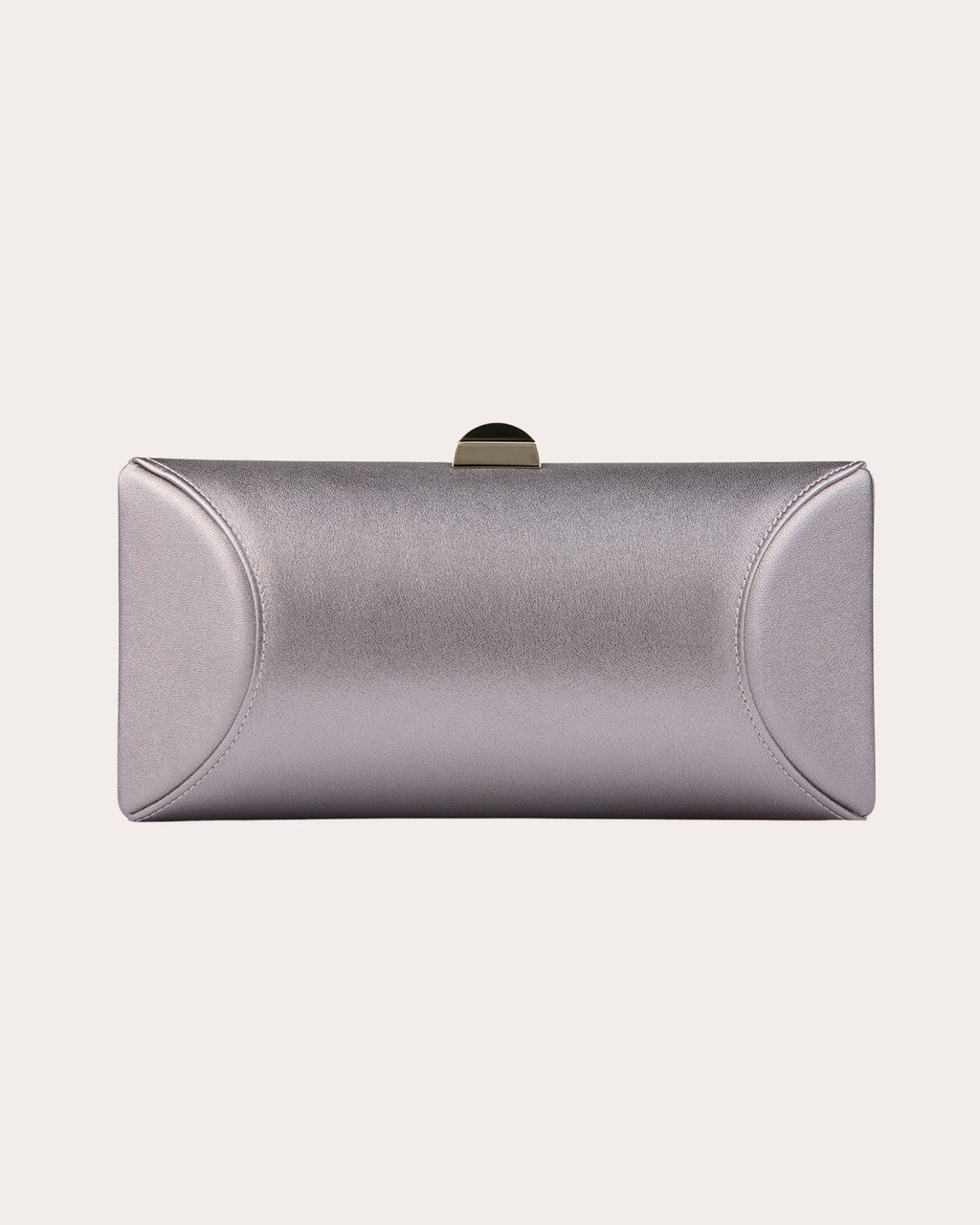 Tube Plus Metallic Leather Clutch