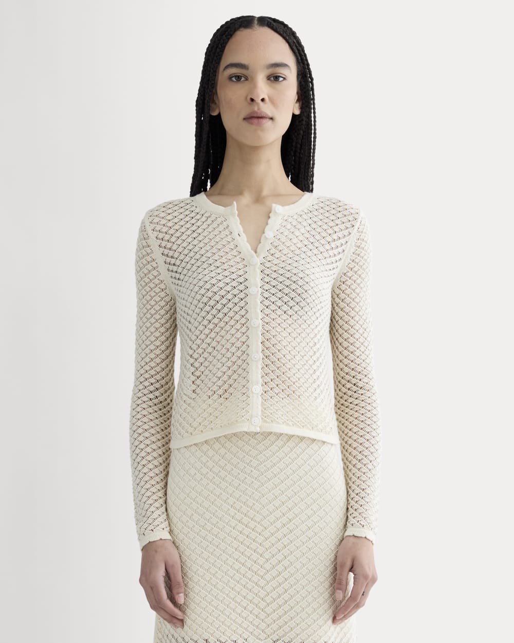 The Lace Knit Cardigan | Birch