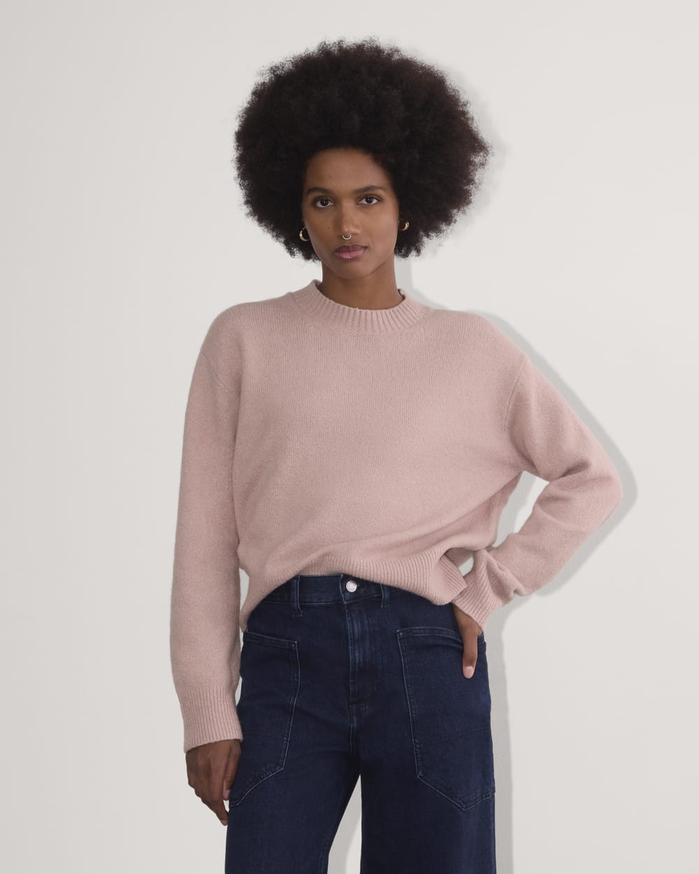 The Cocoon Crew in Plush Cotton | Dusty Rose