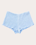 Sea Frill-Trim Smocked Swim Shorts
