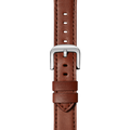 22mm Dark Cognac Leather Watch Strap - Dark Cognac