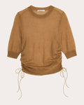 Videl Shirred Wool Knit Pullover