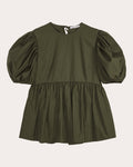 Anisha Cotton Puff-Sleeve Babydoll Top