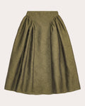 Fabiola Matelassé Gathered Maxi Skirt