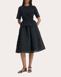 Vilde Shirred Jersey Peplum T-Shirt