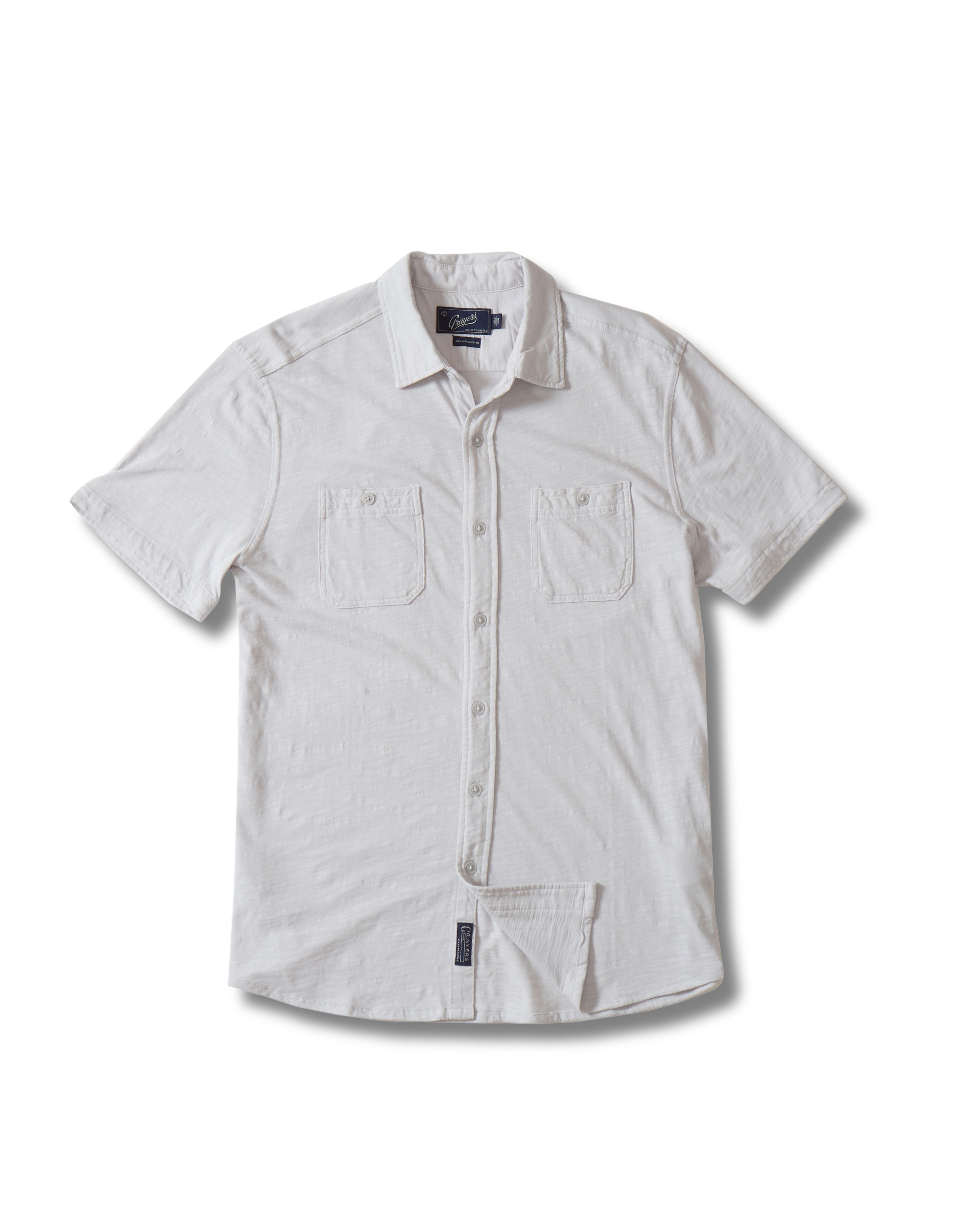 Flex Everyday Knit Short Sleeve Shirt - Glacier Gray