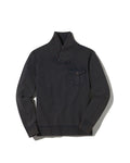 Conner Fleece Shawl Collar Pullover - Blue Graphite *